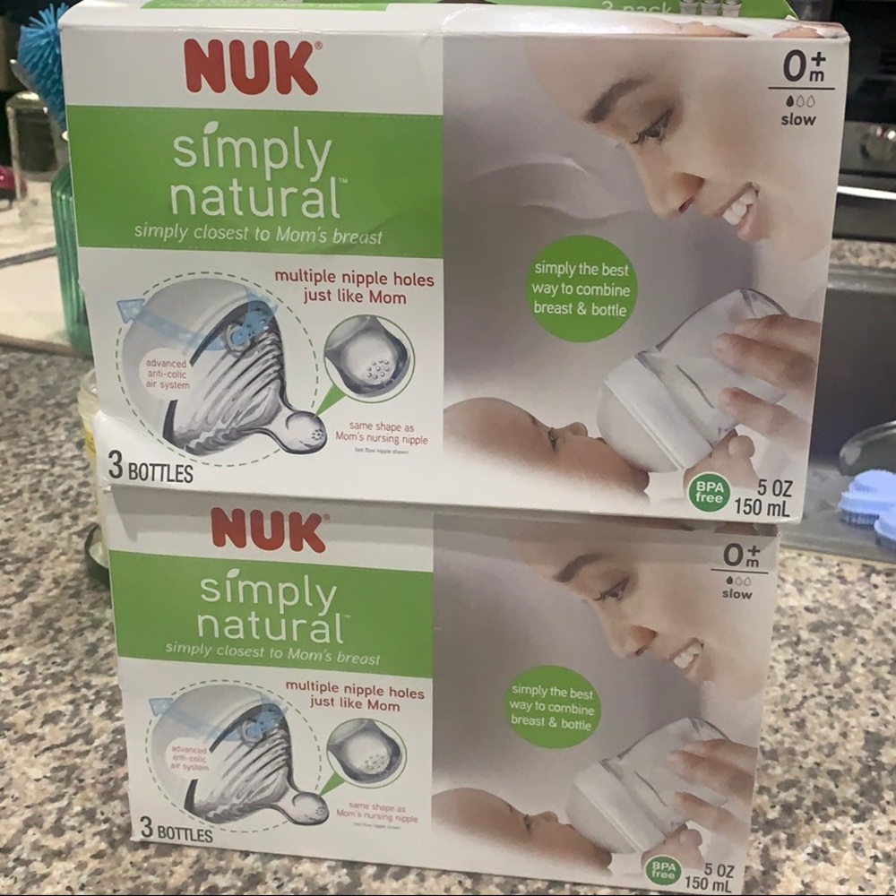 Nuk Simply Natural 3 (5 oz) bottles